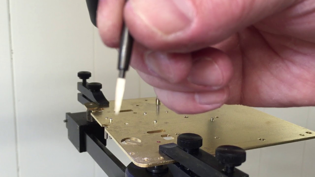 Rebushing the front plate - Urgos UW32/1A grandfather clock movement. Part 1 of 2.