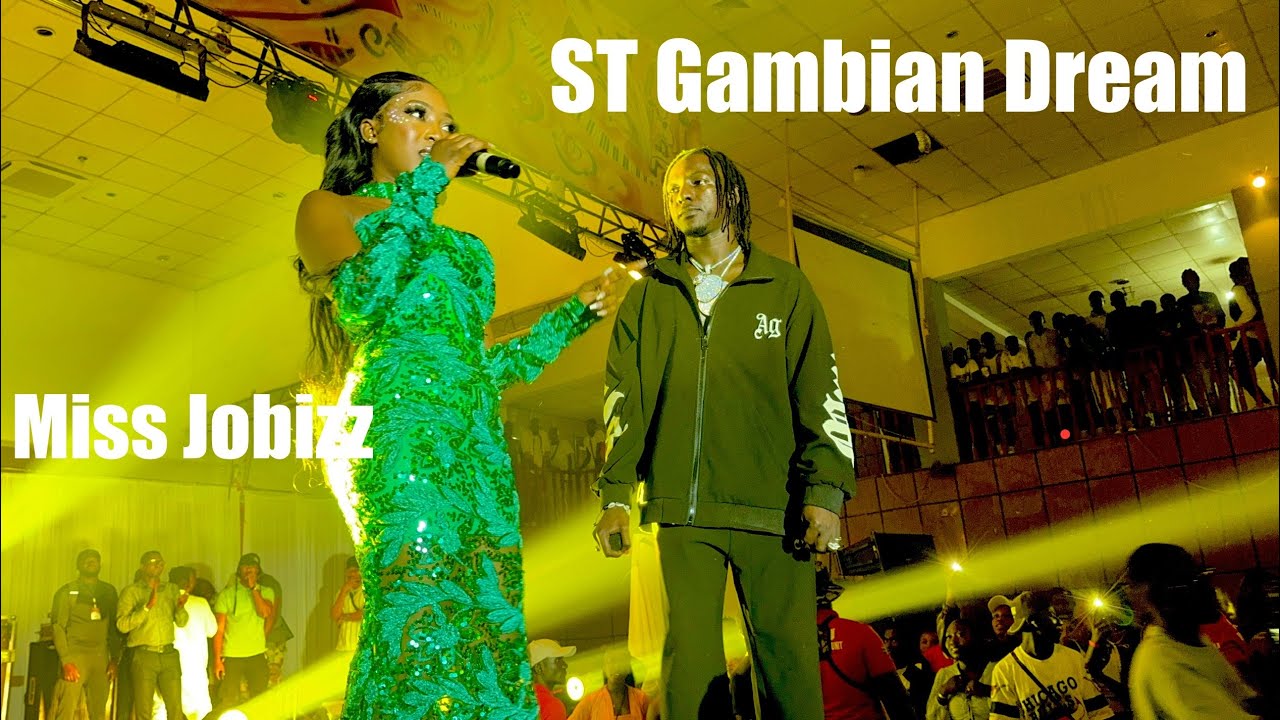 ST Gambian Dream & Miss Jobizz Performing together - Miss Jobizz Album Launching