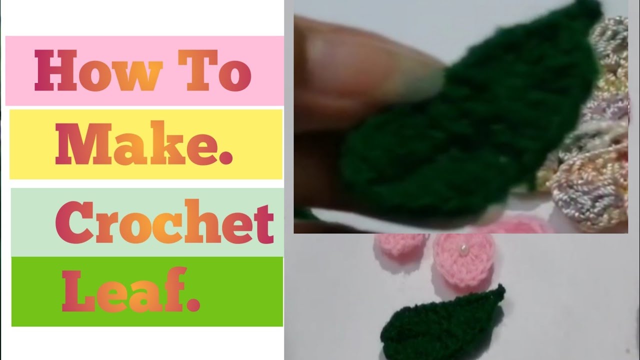 How To Make Crochet Leaf diy crochet Pattern / Crosia Leaf #short #shorts #shortsvideo #handmade