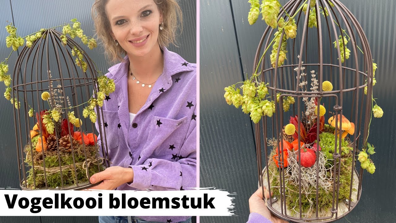 BLOEMSTUK VOGELKOOI🦜🌷 | Cursus Bloemschikken | Les #24 | Carlein Tukkers