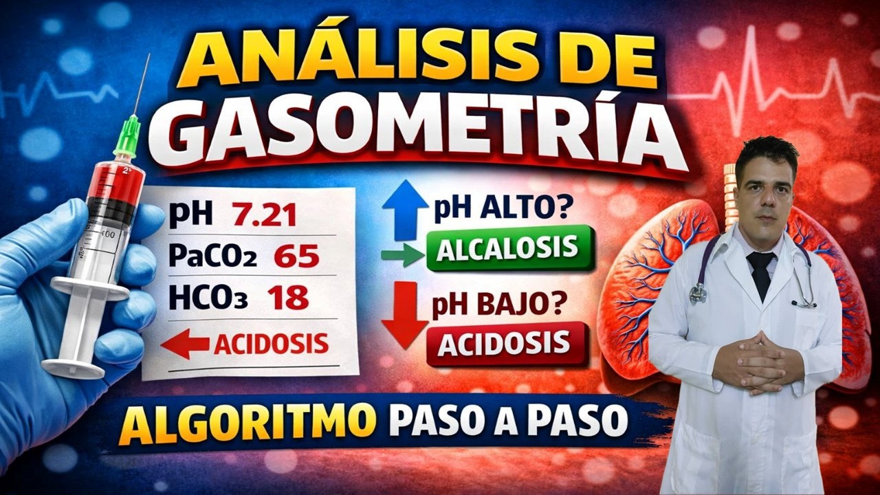 Gasometría Arterial: El Algoritmo DEFINITIVO Paso a Paso (Fácil y Rápido)