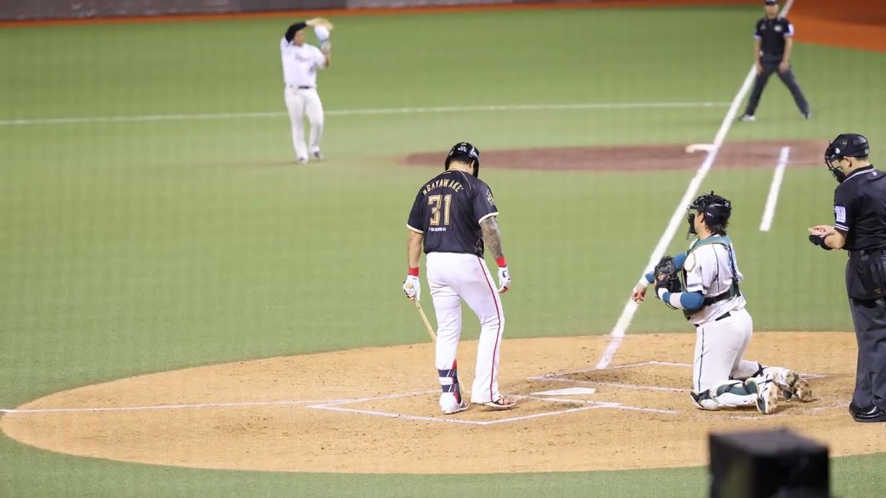 0907林智勝引退賽 第一打席全紀錄  主審也退開 讓智勝好好的享受球迷的加油~~ 可惜三振出局 #林智勝#林智勝引退賽