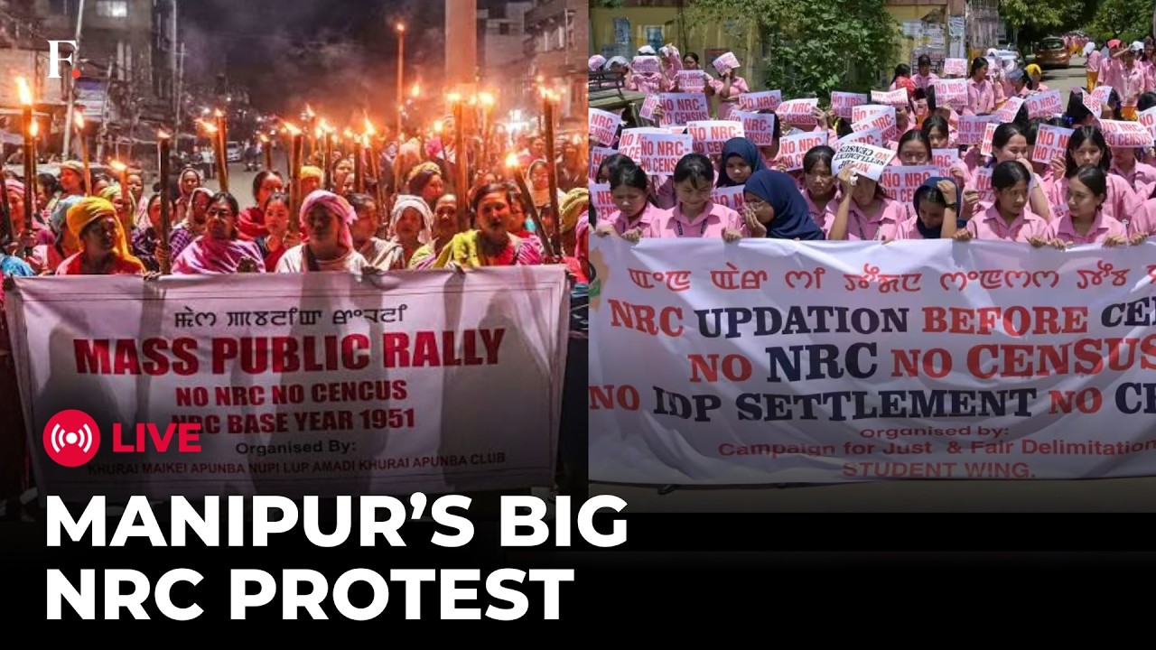 Manipur Protest LIVE | &lsquo;NO NRC, NO CENSUS&rsquo;: Thousands Of Women Storm Imphal With Torches