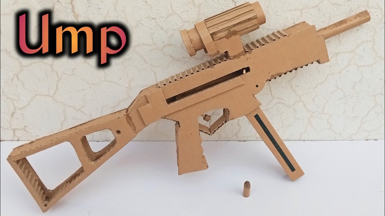 How to Make UMP Submachine Gun with Cardboard | DIY UMP45 SMG from Cardboard (Working Model)