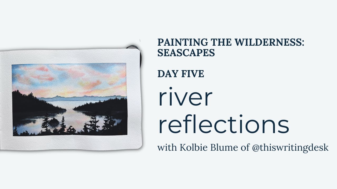 Watercolor River Sunset | 10-Day Challenge, Day Five