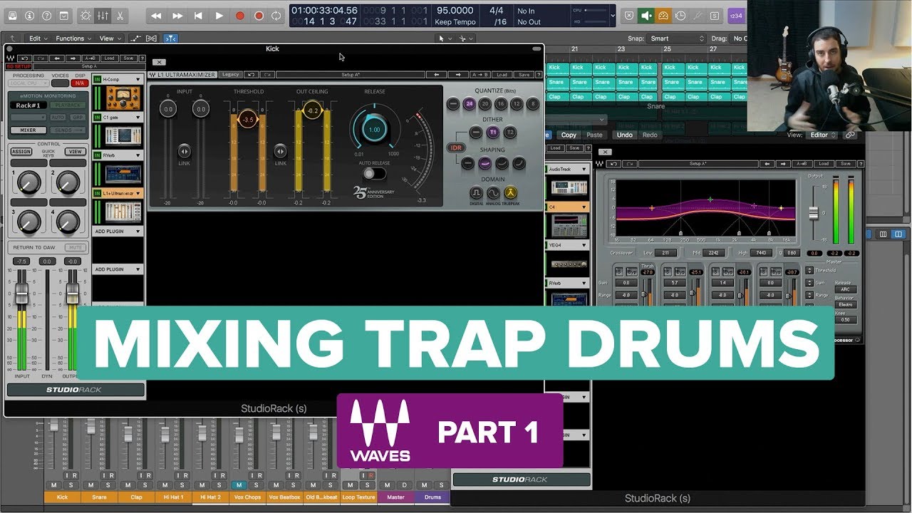 Mixing Trap Drums with Waves Plugins (Part 1)