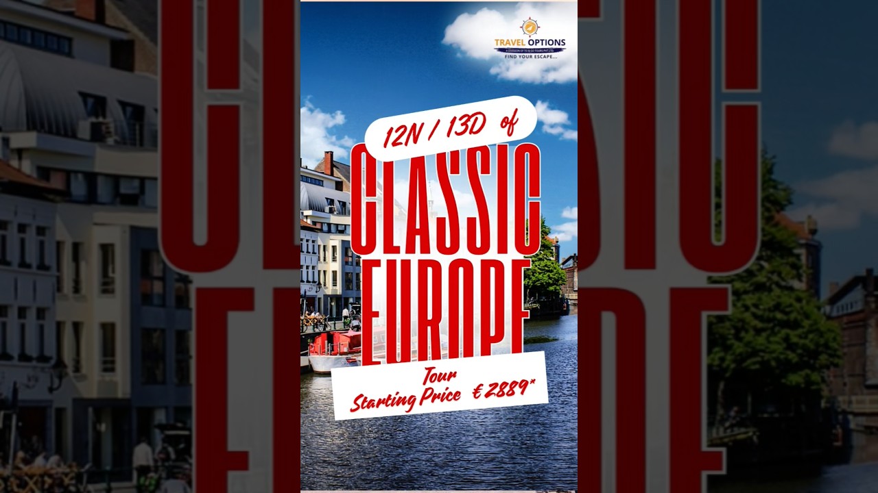 12N / 13D Classic Europe TourExperience the magic of Paris, Amsterdam, Switzerland, Italy.