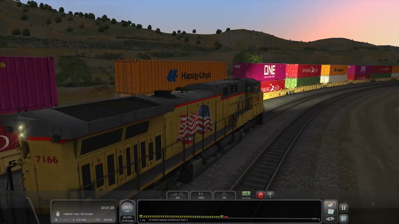 Train Simulator Classic - [GE AC4400CW] - UP 7166 to Bakersfield - Part 2 - 4K UHD