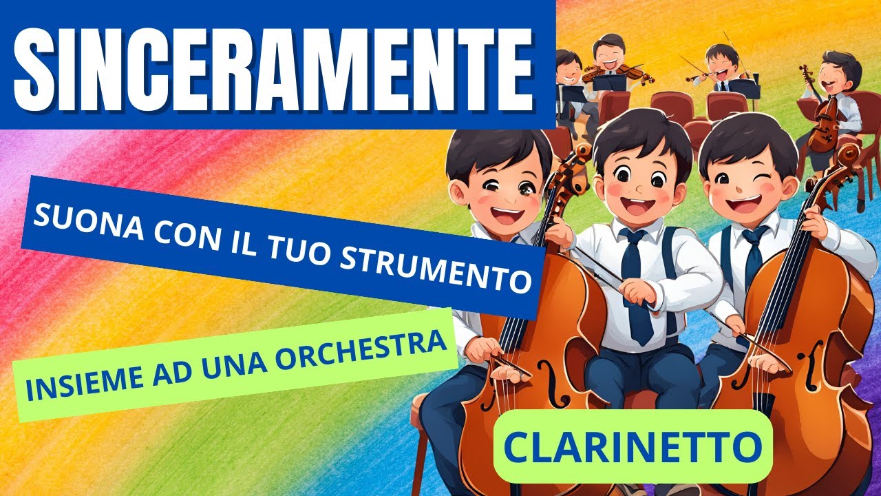 Base orchestrale per clarinetto - SINCERAMENTE | Orchestral backing track for clarinet