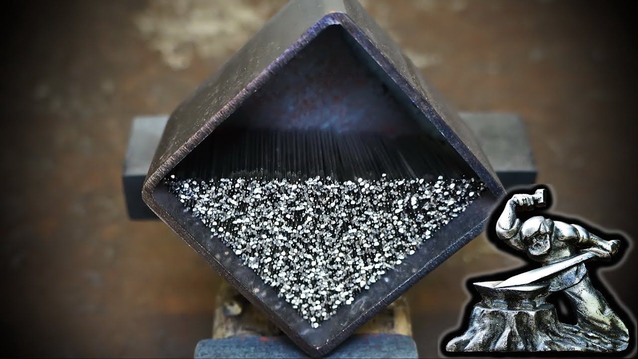 Дамасская сталь из 3800 булавок.