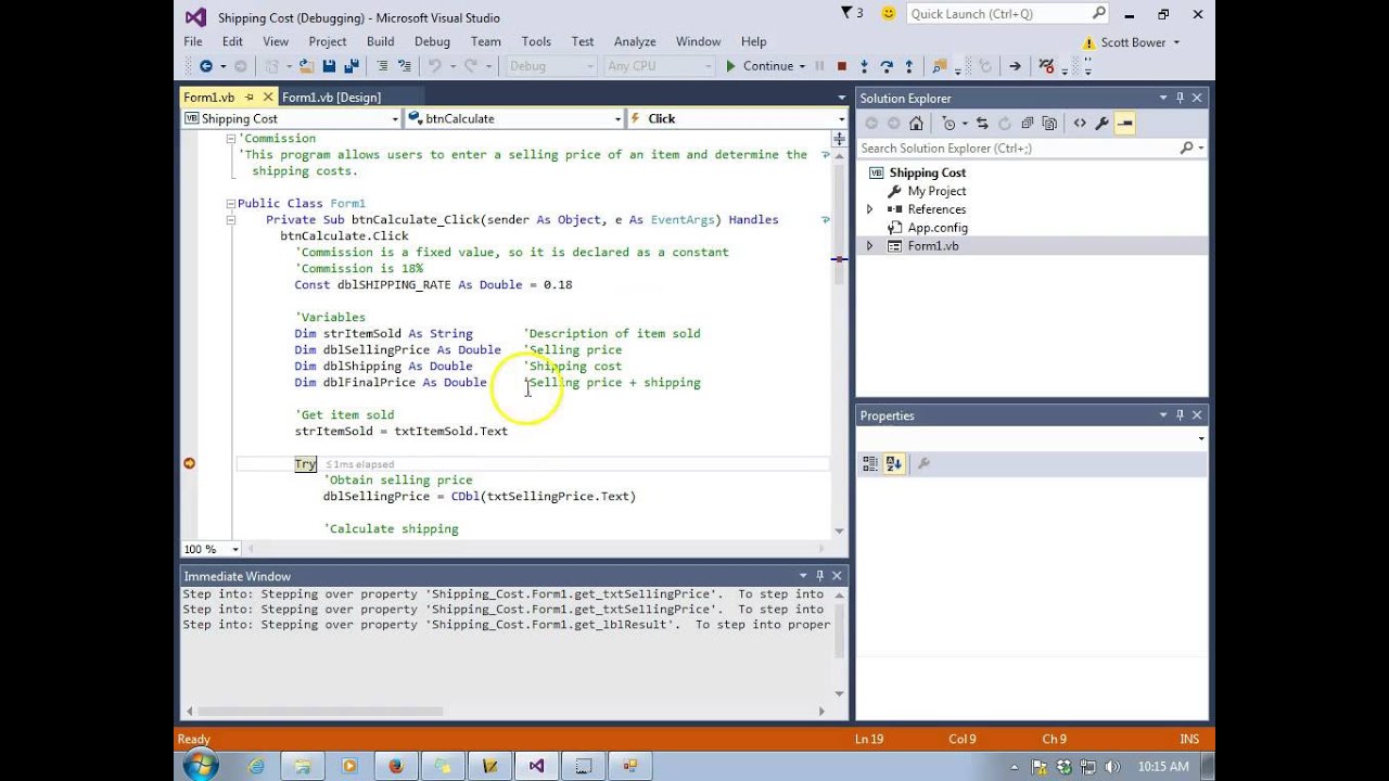 Introduction to Debugging VB