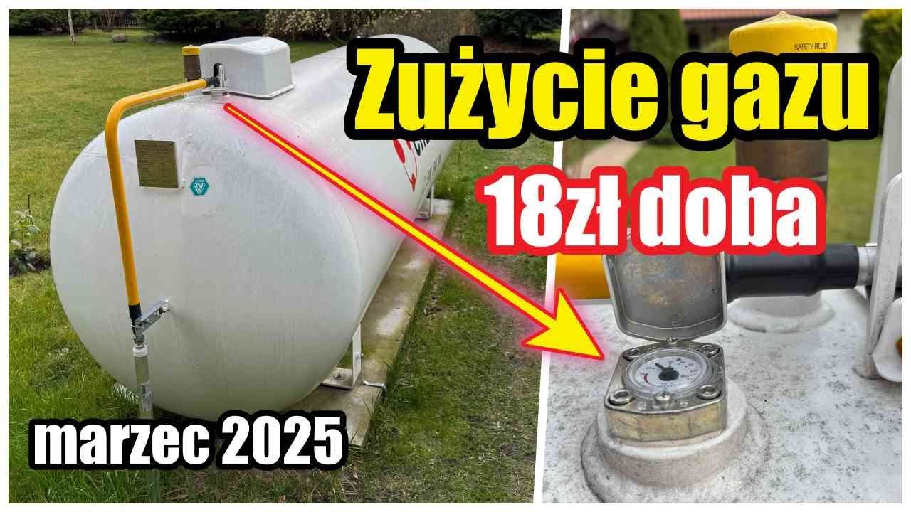 Ogrzewanie domu gazem PROPAN z butli Marzec 2025
