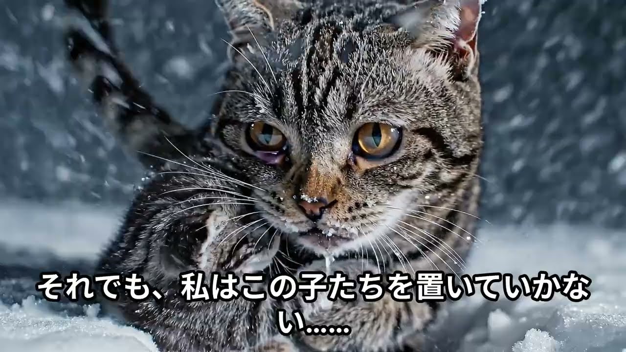 「どうか私たちを助けて」氷点下30度の吹雪の中に捨てられた母猫と子猫を発見したおばあさんの奇跡のような救出｜捨て猫｜動物救助｜涙腺注意｜感動実話