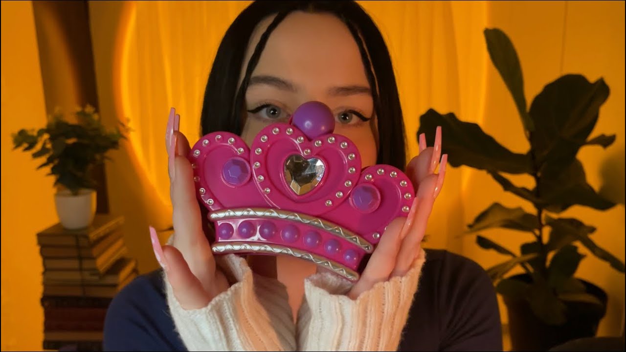 random personal attention for asmr #3 (kids makeup, hairplay, comb triggers)