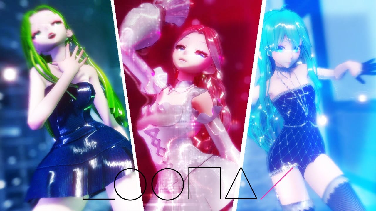 [MMD]LOONA - Paint the town(PTT)||Miku Gumi Luka