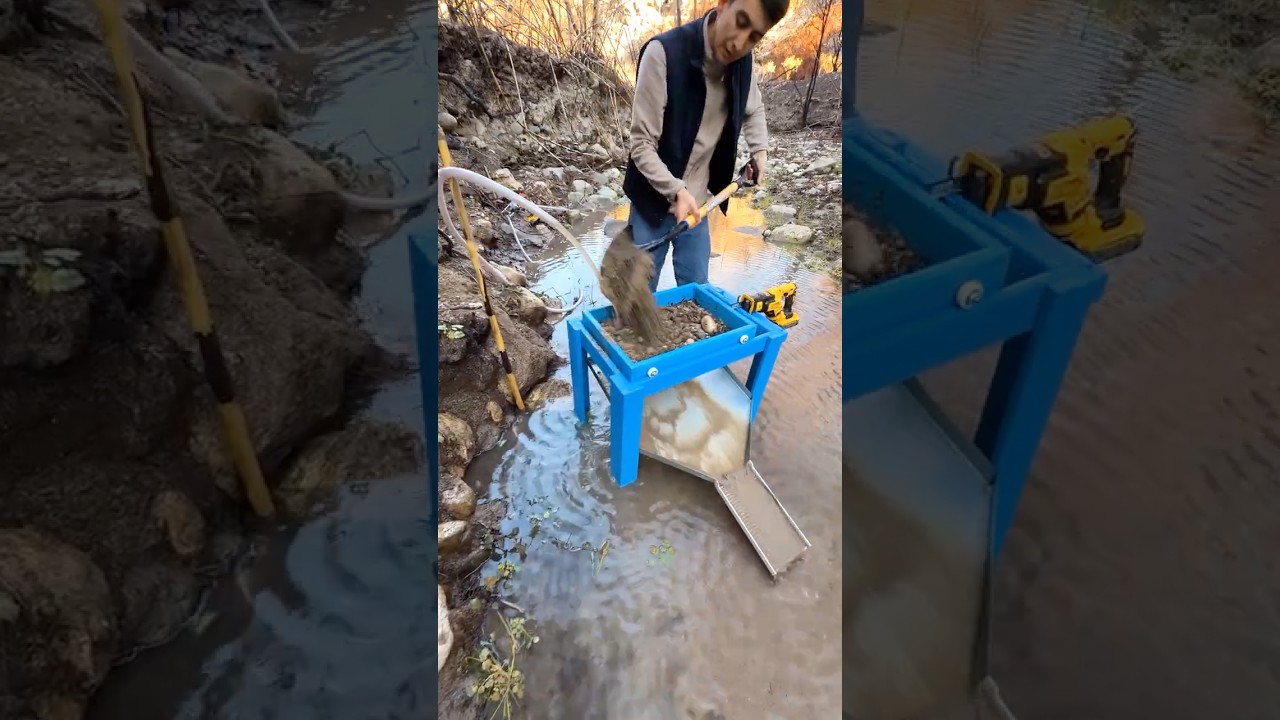 How I Extract Gold from River Sand with My DIY Machine!