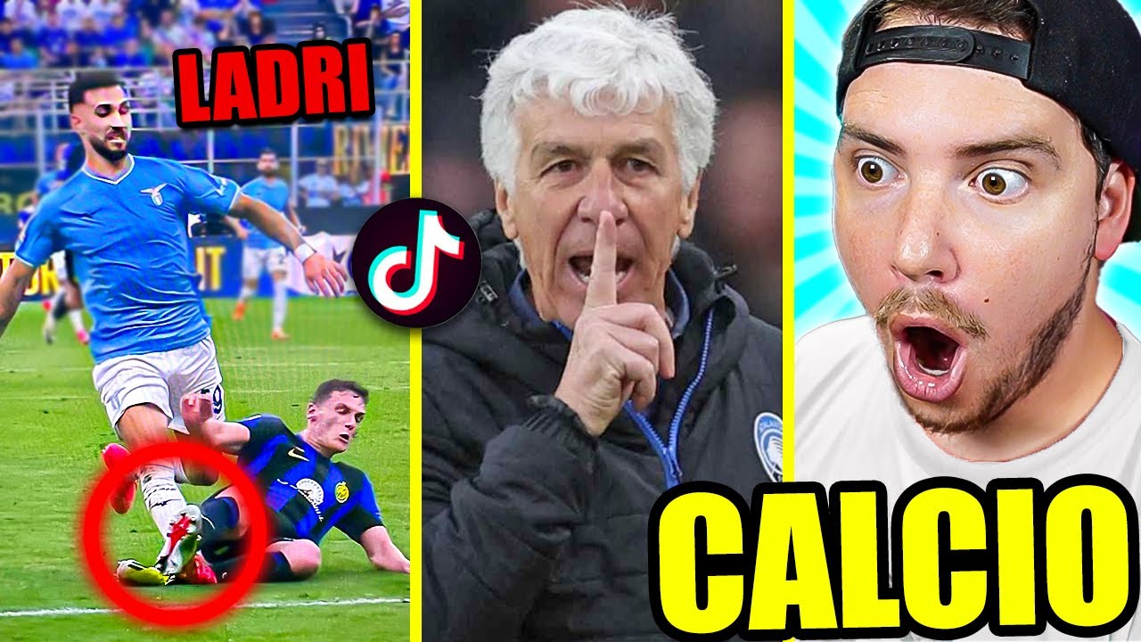 INTER LADRA! ERA ROSSO?! ATALANTA VINCE EUROPA LEAGUE! - REAZIONE ai TIKTOK sul CALCIO!! #40