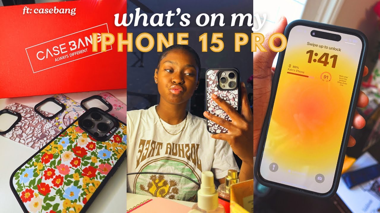 What's On My iPhone 15 Pro *neutral titanium* ft:CaseBang