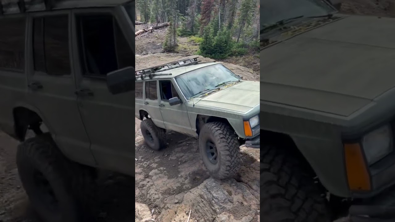 Off-road Uber #jeep #cherokee #cherokeexjeep #jeepxj #offroad #rockcrawling #oregon #wheelin