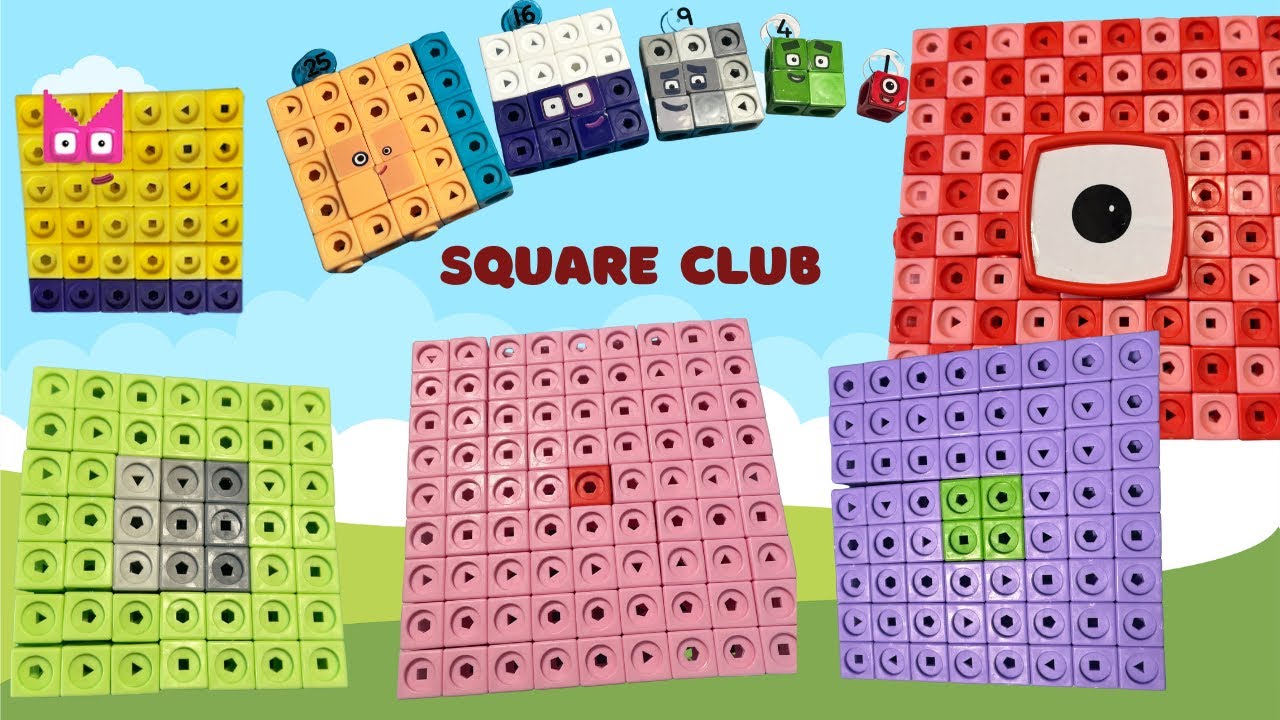 Numberblocks Square Club | Fun Squares, Patterns & Builds!