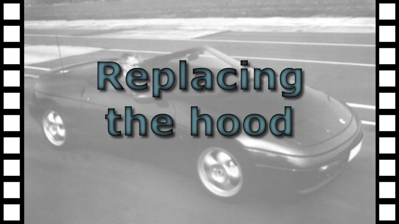 Replacing the hood (soft top) on the Lotus Elan M100