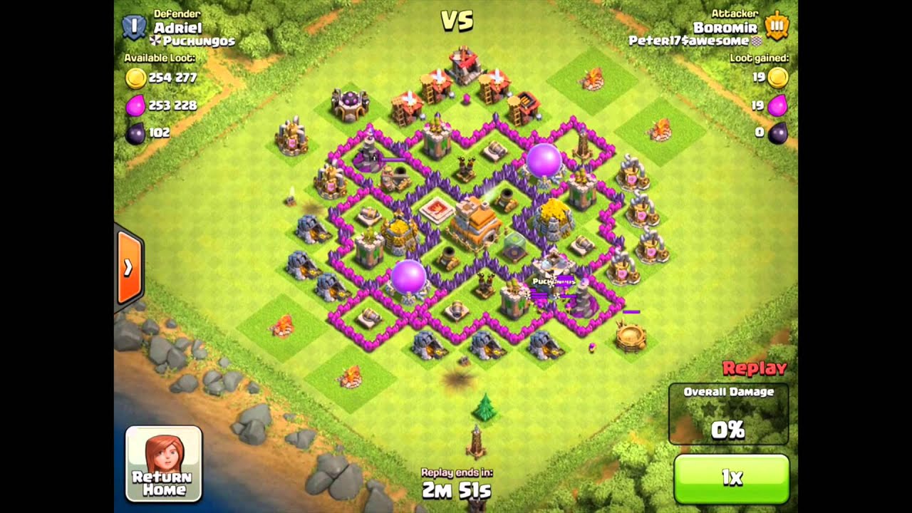 Clash of Clans Strategy - Town Hall 7, Town Hall 8 Attacks and Peter17$