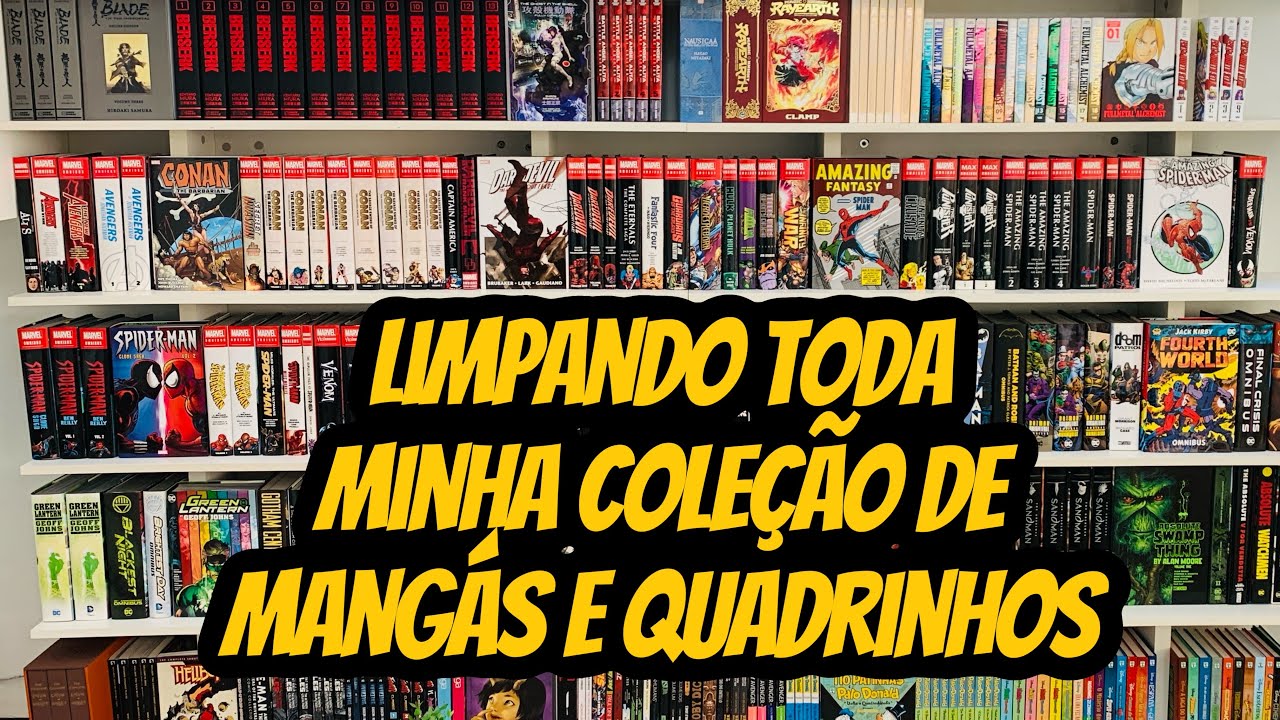 TIREI TODOS QUADRINHOS DA ESTANTE!