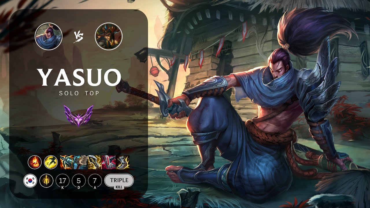 Yasuo Top vs Cassiopeia - KR Master Patch 13.15