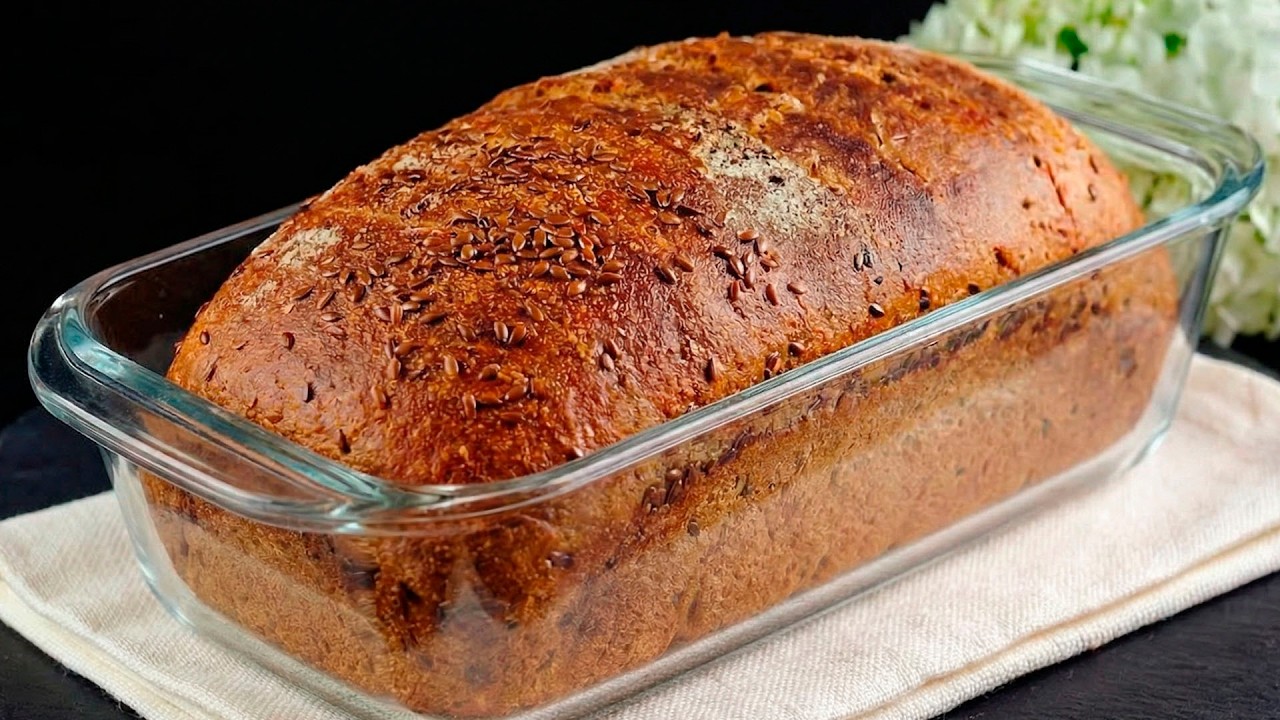 GRIECHISCH JOGHURT Haferbrot  OHNE MEHL in 5 Minuten ! Schnelles und gesundes Haferbrot !