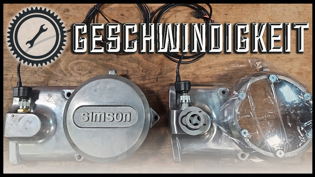 Simson - Geschwindigkeitsabnehmer f&uuml;r den KOSO-Tacho - Direkt am Seitendeckel