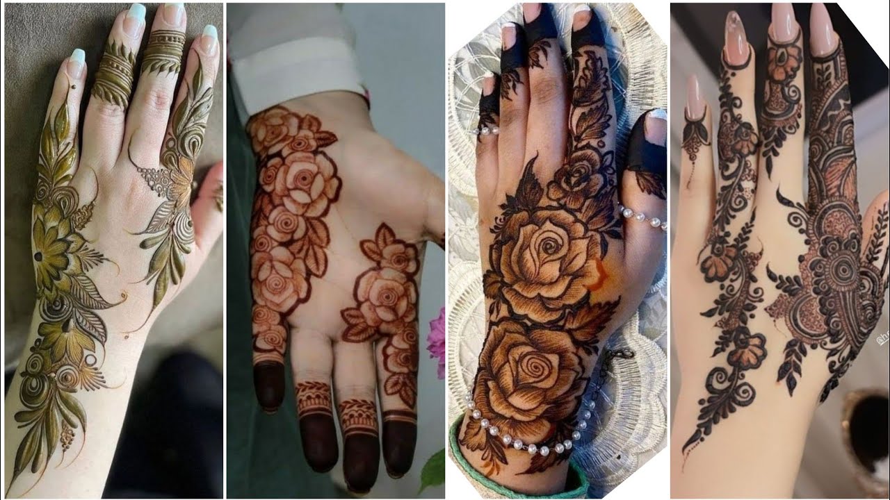 Stylish Rose🌹 Mehndi Design Collection//New Floral Mehndi Design//Henna Art//Mehandi//Mahadir Dijain