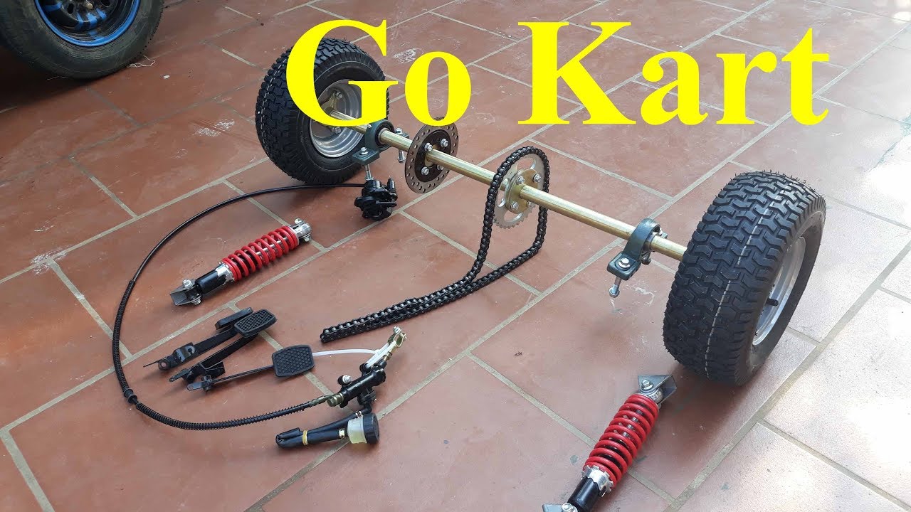 Rear axle set go kart