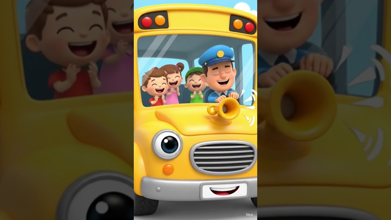 The Wheels on the Bus 🚌 | Kids Nursery Rhyme Song | Fun Cartoon Animation