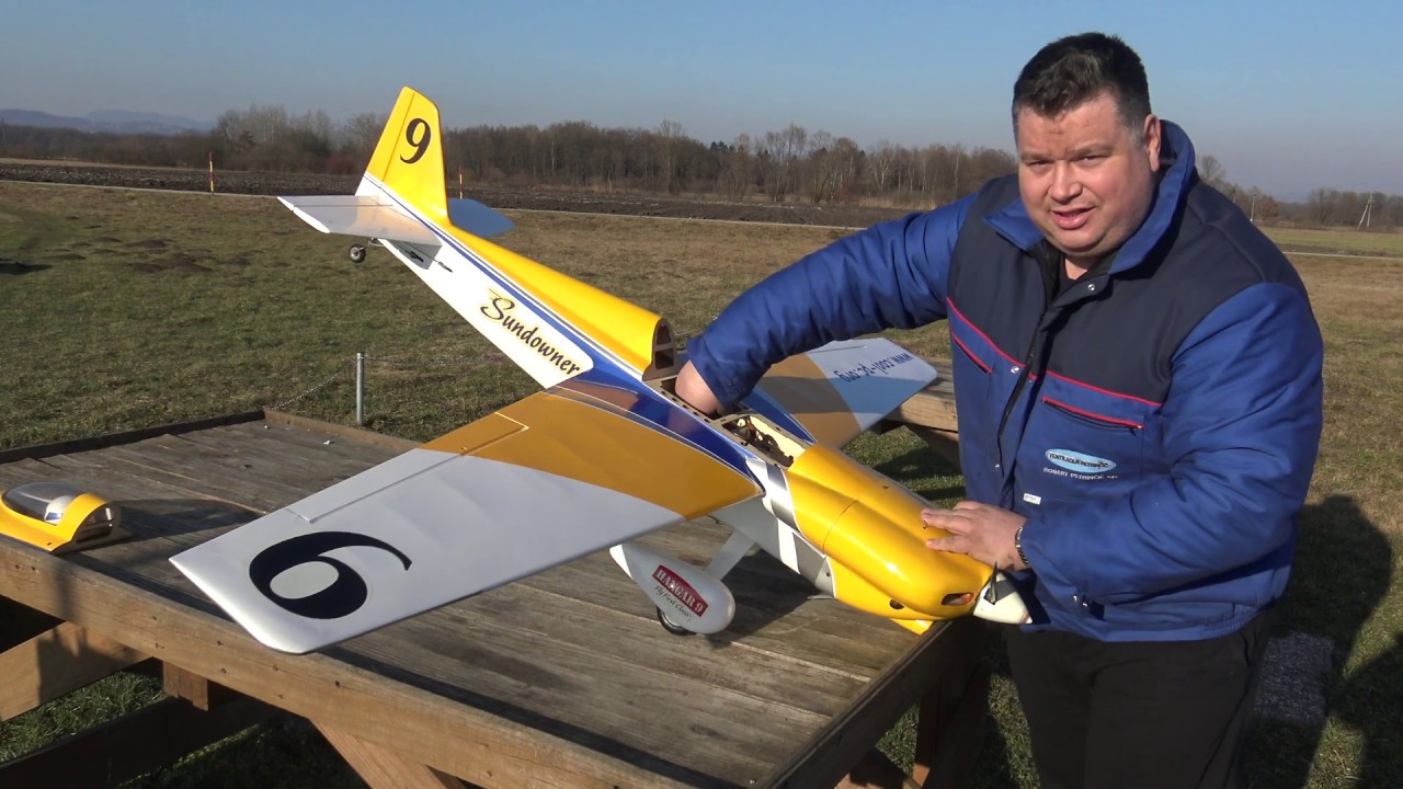 Hangar 9  Sundowner Formula 1 giant-scale ARF with ASP 180 four stroke First look
