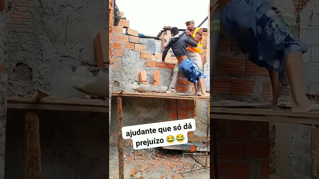 ajudante desastrado #meme #obra #shortsvideo #pedreiro