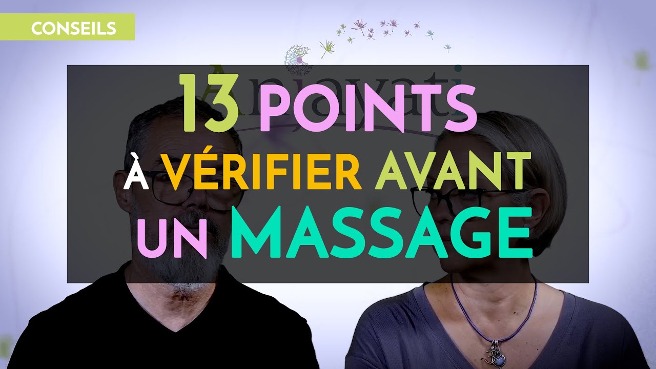 13 POINTS A VÉRIFIER JUSTE AVANT UN MASSAGE  #massage #formationmassage #bienetre