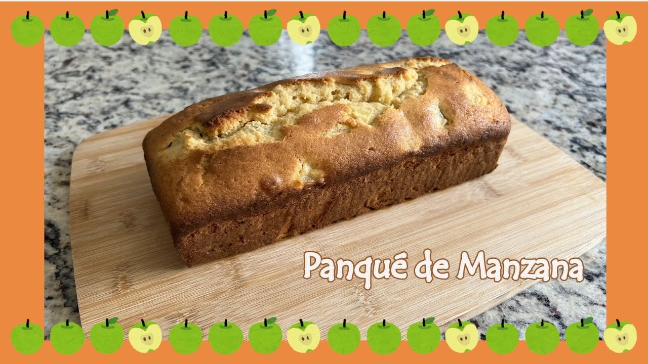 Panqué de Manzana | Super Fácil  | Un sabor delicioso a Mantequilla y Relleno de Manzana