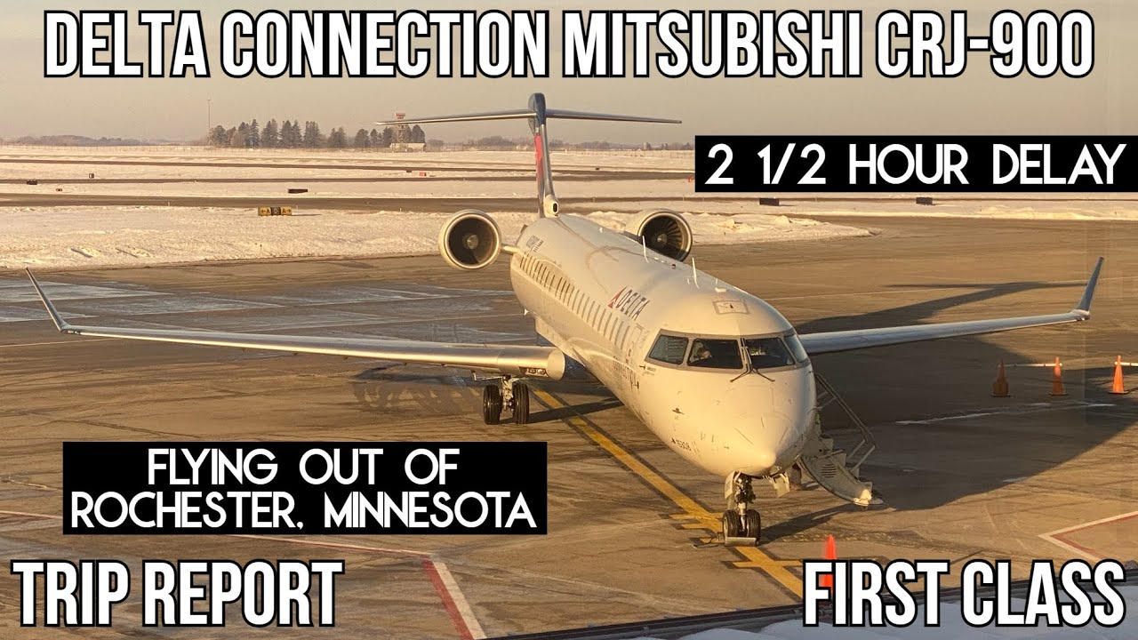 [TRIP REPORT] Delta Connection Mitsubishi CRJ-900 (FIRST CLASS) Rochester (RST) - Minneapolis (MSP)
