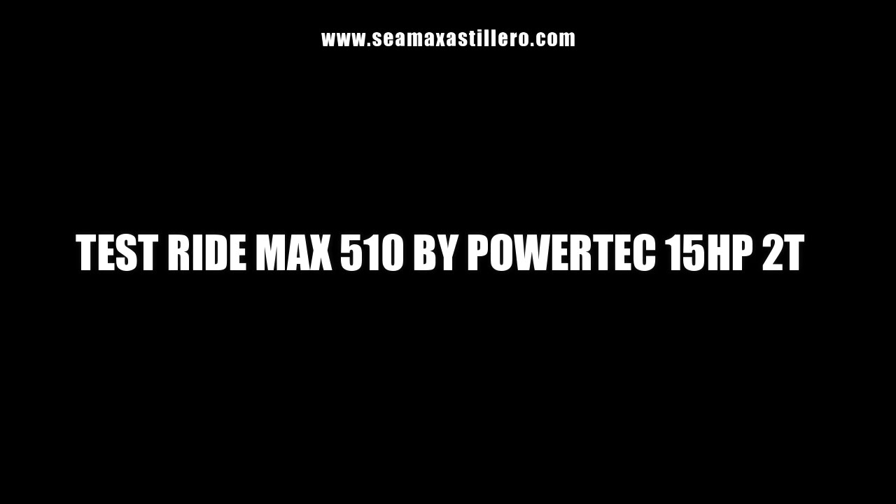 MAX 510 TEST RIDE CON 15 HP POWERTEC
