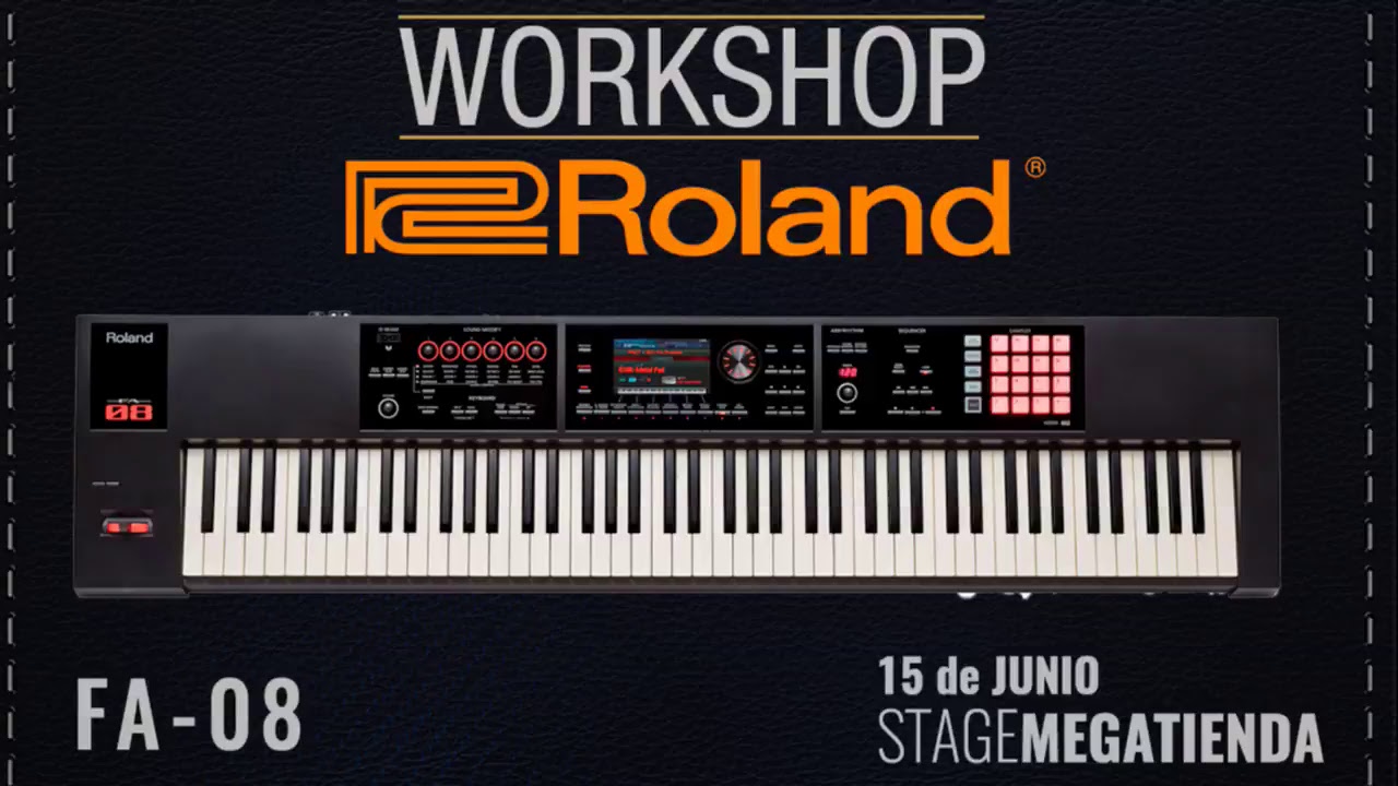 Workshop ROLAND FA-08 con Cesar Guzman, En Vivo!!