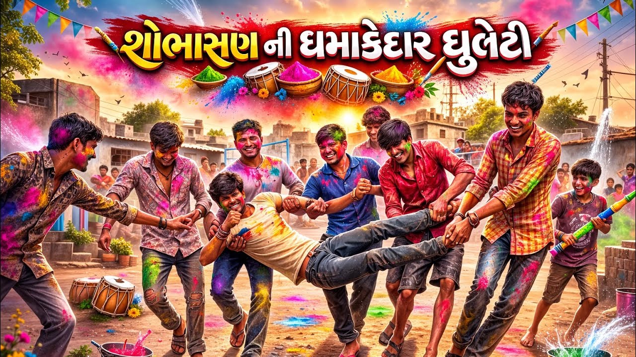શોભાસણ ની ધમાકેદાર ધુળેટી  || SHOBHASAN NI DHAMAKEDAR DHURETI || 🩷