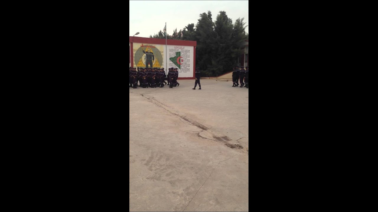 الحماية المدنية الجزائرية تنشد لفلسطين اثناء التدريب (عين الدفلى)