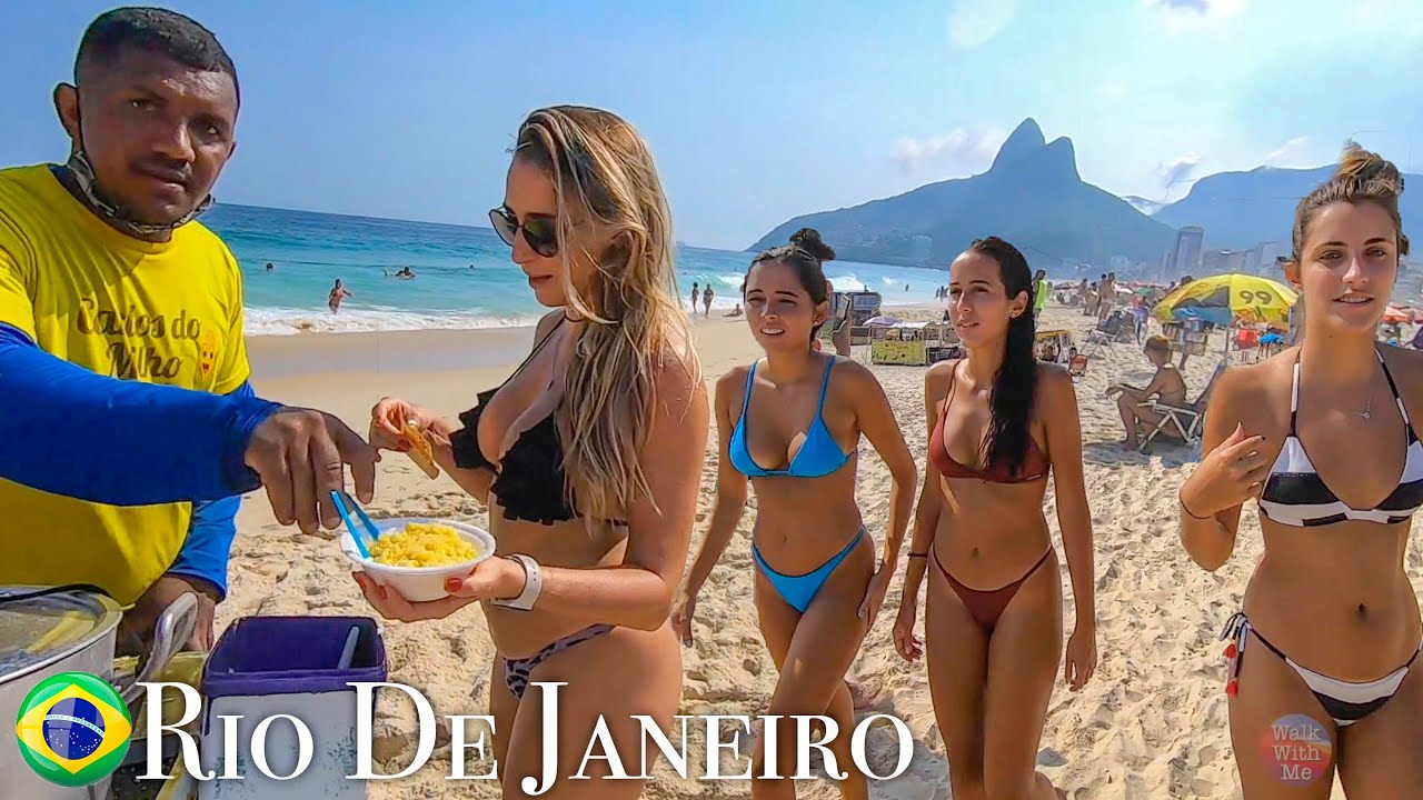 Rio de Janeiro Leblon Beach Walk Brazil 🇧🇷