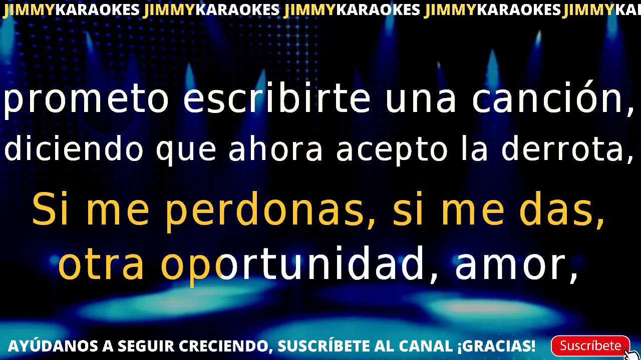 Bunbury   Solo Si Me Perdonas karaoke
