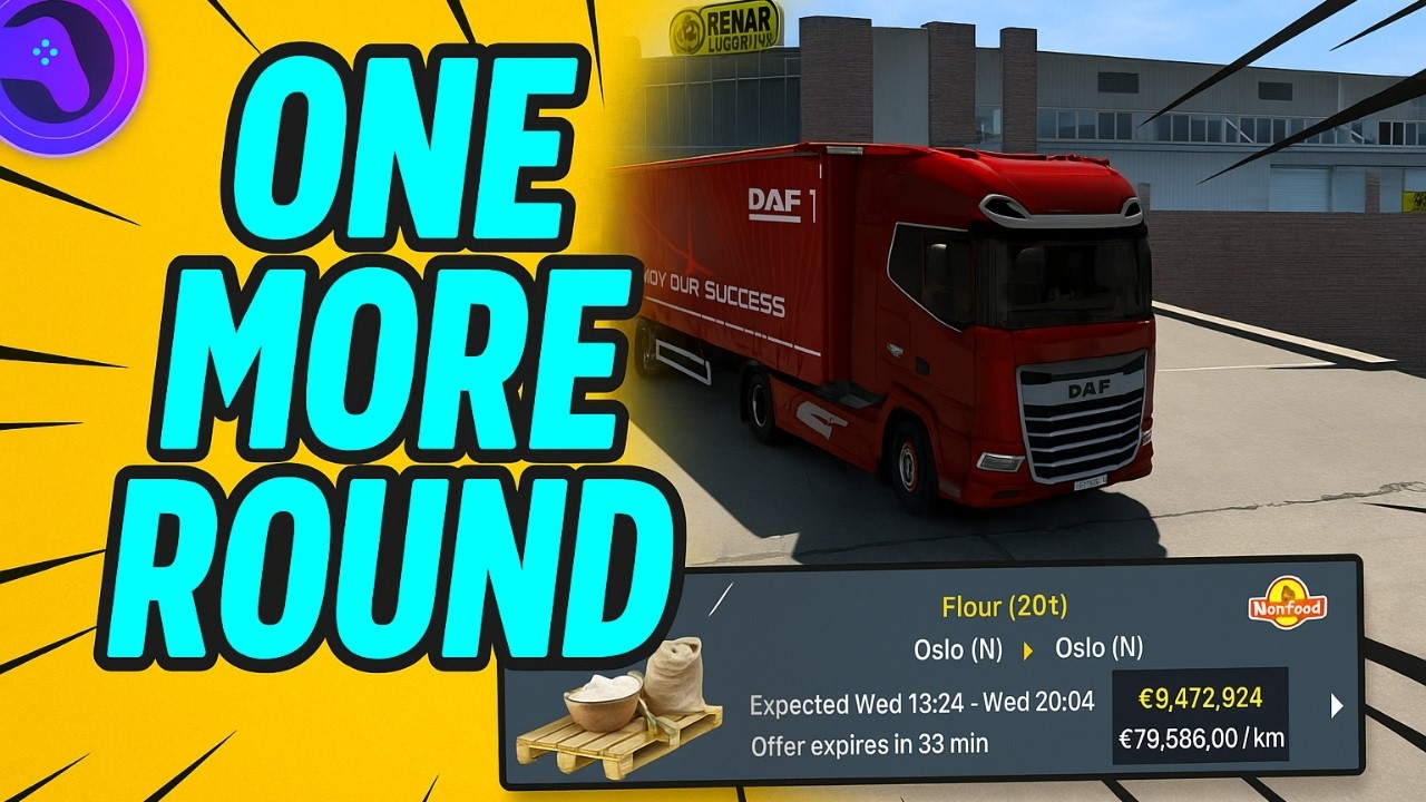 ONE MORE ROUND! 🚛 Heavy Haul in the New DAF 2025 to Oslo!