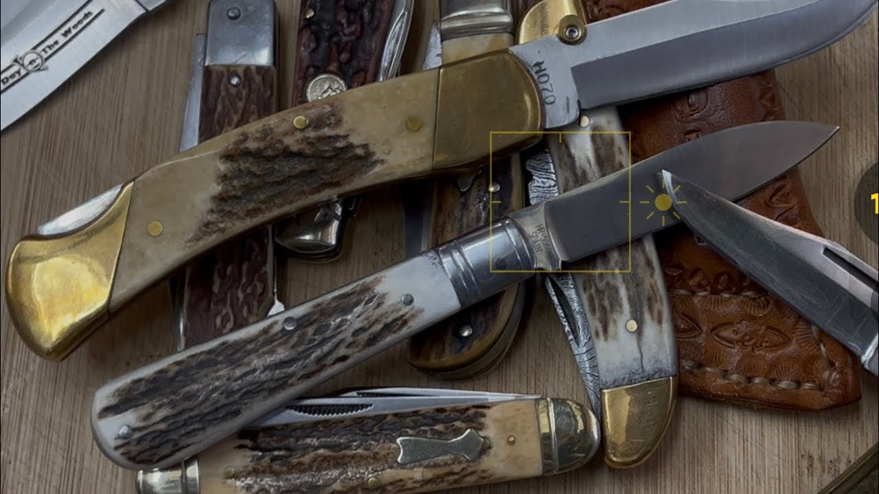 Hen & Rooster Barehead Stag Jack Knife plus more stag