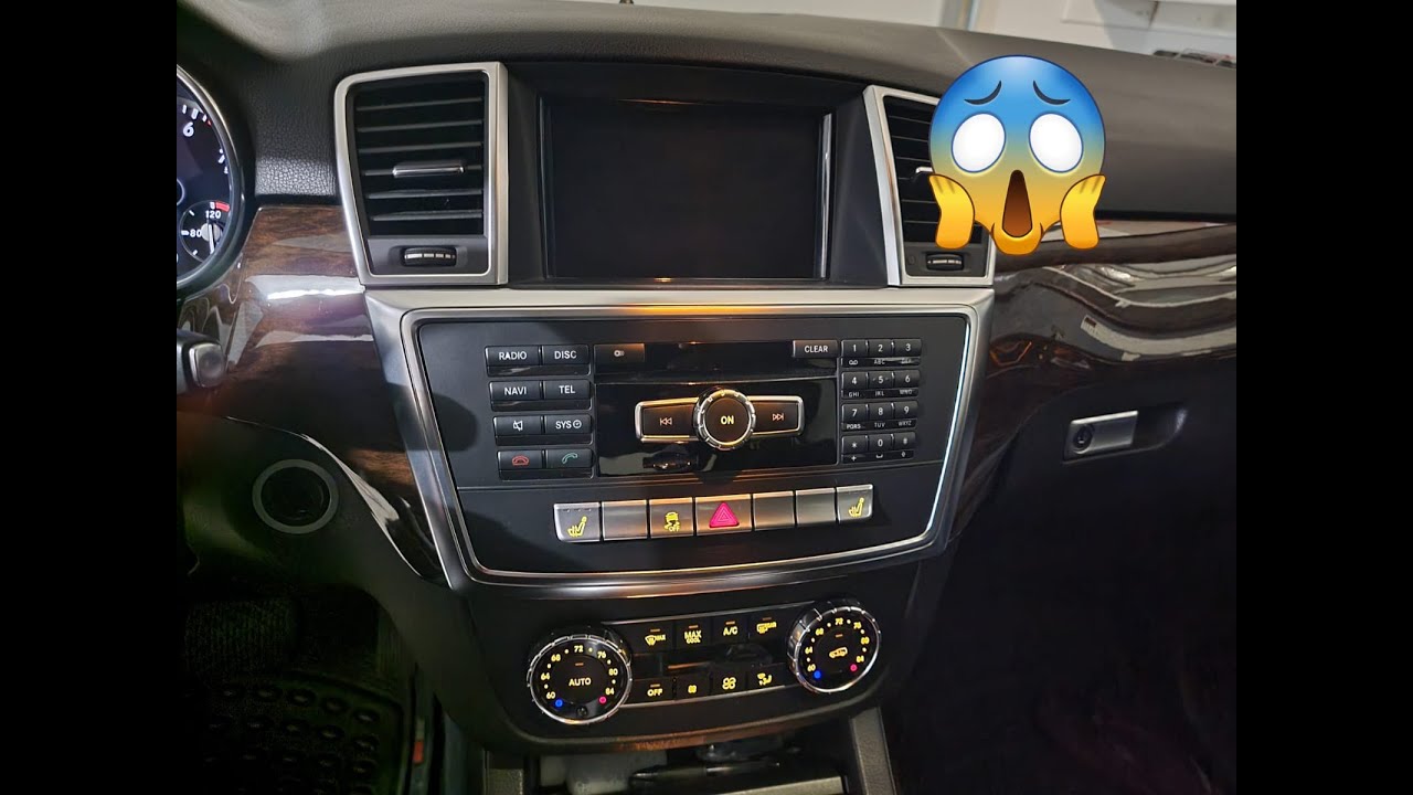 Как исправить пустой центральный дисплей/дисплей радиоприемника в Mercedes Benz ML350 2012/2013/2...