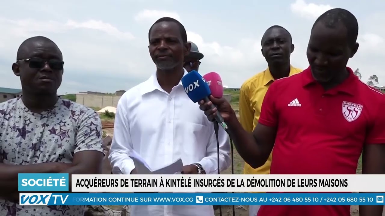 Acquéreurs de terrain à Kintélé indignés par la démolition de leurs maisons