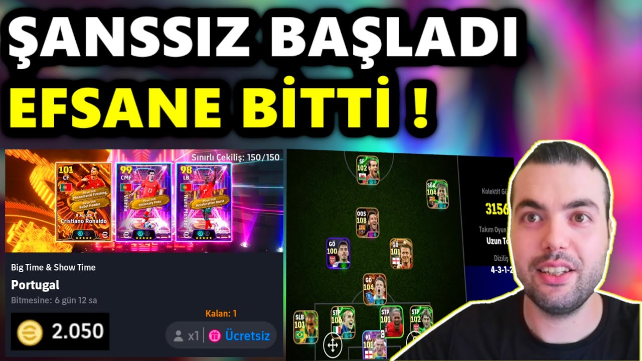 ŞANSSIZ BAŞLADI 😔 EFSANE BİTTİ !💥TAKİPÇİMİZİN HAYALİ RONALDO İÇİN EPİC PAKET AÇILIMI  eFootball 2025