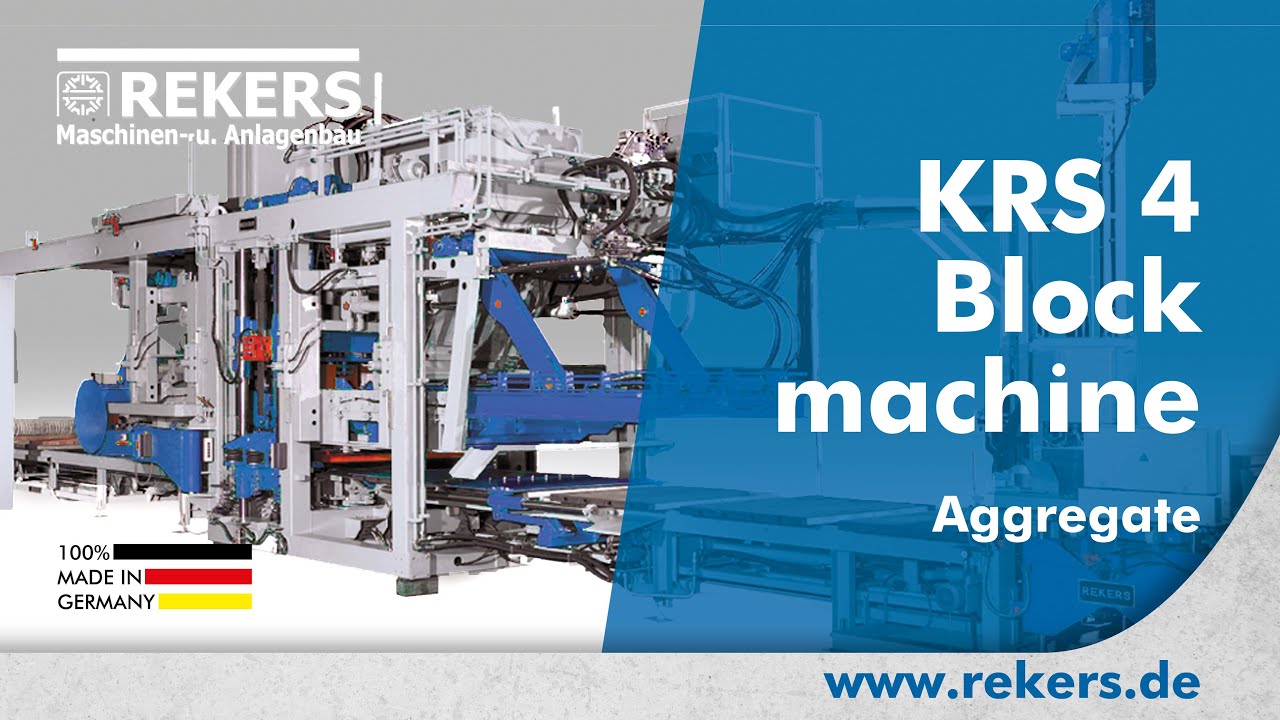 REKERS KRS4 Block Machine and Handling System (Aggregate)